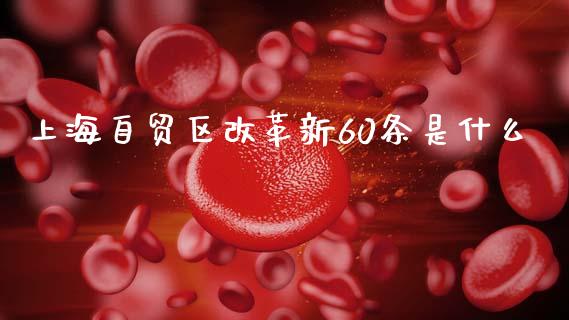 上海自贸区改革新60条是什么_https://wap.yjjixie.cn_保险理财_第1张