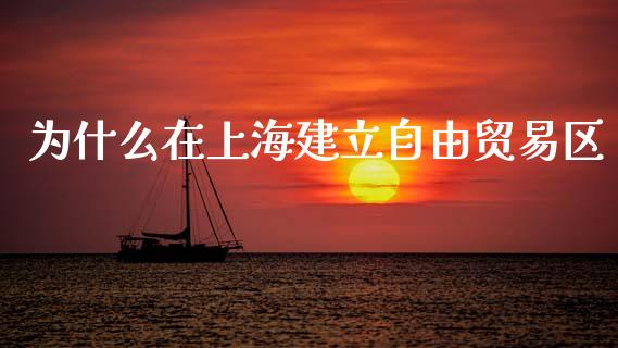 为什么在上海建立自由贸易区_https://wap.yjjixie.cn_证券市场_第1张