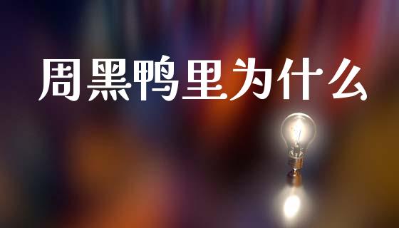 周黑鸭里为什么_https://wap.yjjixie.cn_港股行情_第1张