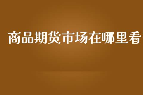 商品期货市场在哪里看_https://wap.yjjixie.cn_保险理财_第1张
