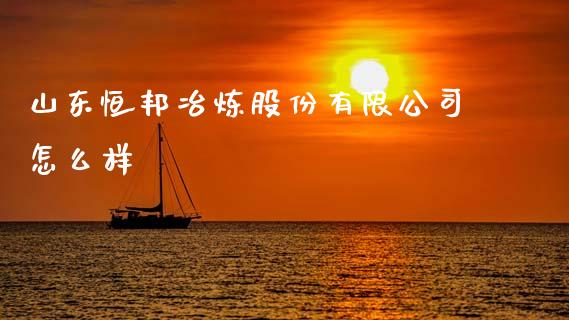 山东恒邦冶炼股份有限公司怎么样_https://wap.yjjixie.cn_港股行情_第1张