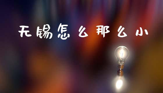 无锡怎么那么小_https://wap.yjjixie.cn_保险理财_第1张