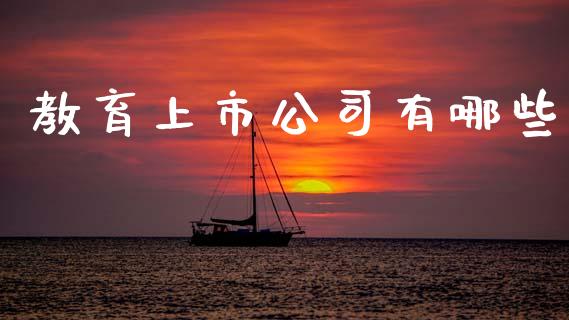 教育上市公司有哪些_https://wap.yjjixie.cn_港股行情_第1张