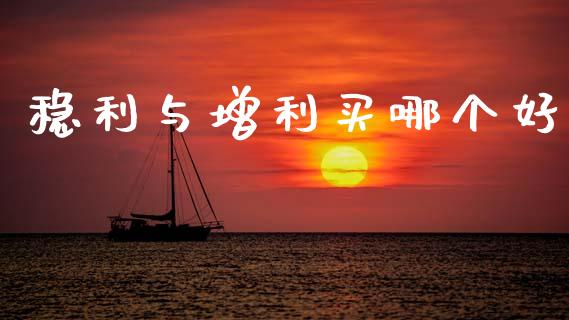 稳利与增利买哪个好_https://wap.yjjixie.cn_保险理财_第1张