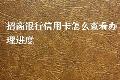 招商银行信用卡怎么查看办理进度_https://wap.yjjixie.cn_港股行情_第1张