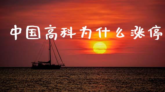 中国高科为什么涨停_https://wap.yjjixie.cn_港股行情_第1张