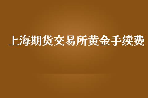 上海期货交易所黄金手续费_https://wap.yjjixie.cn_商业资讯_第1张