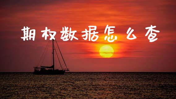 期权数据怎么查_https://wap.yjjixie.cn_商业资讯_第1张