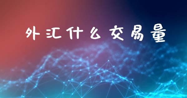外汇什么交易量_https://wap.yjjixie.cn_保险理财_第1张