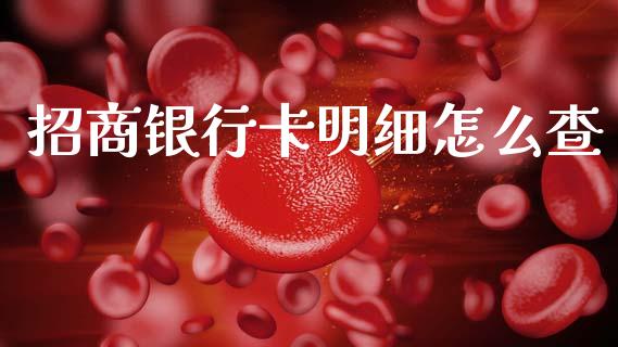 招商银行卡明细怎么查_https://wap.yjjixie.cn_保险理财_第1张