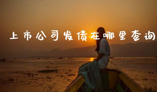 上市公司发债在哪里查询_https://wap.yjjixie.cn_证券市场_第1张