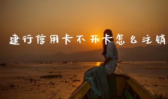 建行信用卡不开卡怎么注销_https://wap.yjjixie.cn_商业资讯_第1张