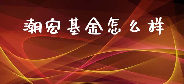 潮宏基金怎么样_https://wap.yjjixie.cn_商业资讯_第1张