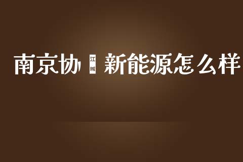 南京协鑫新能源怎么样_https://wap.yjjixie.cn_保险理财_第1张