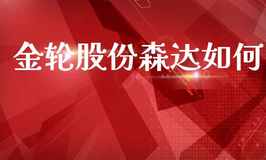 金轮股份森达如何_https://wap.yjjixie.cn_证券市场_第1张