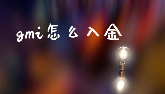 gmi怎么入金_https://wap.yjjixie.cn_证券市场_第1张
