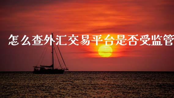 怎么查外汇交易平台是否受监管_https://wap.yjjixie.cn_港股行情_第1张