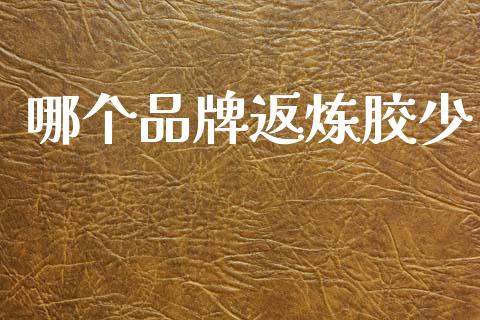 哪个品牌返炼胶少_https://wap.yjjixie.cn_港股行情_第1张