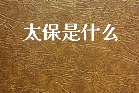 太保是什么_https://wap.yjjixie.cn_保险理财_第1张
