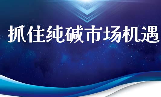 抓住纯碱市场机遇_https://wap.yjjixie.cn_港股行情_第1张