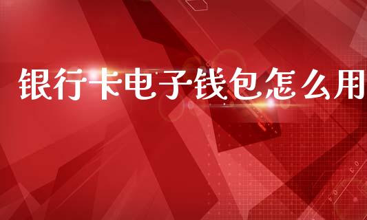 银行卡电子钱包怎么用_https://wap.yjjixie.cn_保险理财_第1张