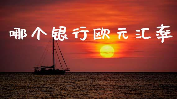 哪个银行欧元汇率_https://wap.yjjixie.cn_港股行情_第1张