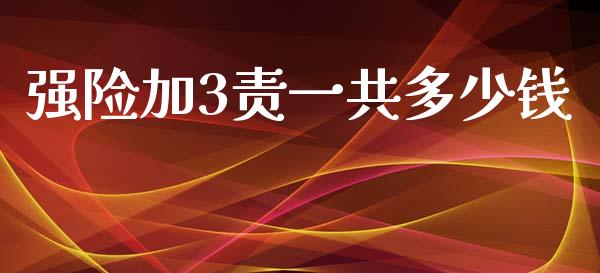 强险加3责一共多少钱_https://wap.yjjixie.cn_商业资讯_第1张