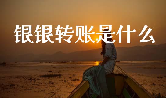 银银转账是什么_https://wap.yjjixie.cn_保险理财_第1张