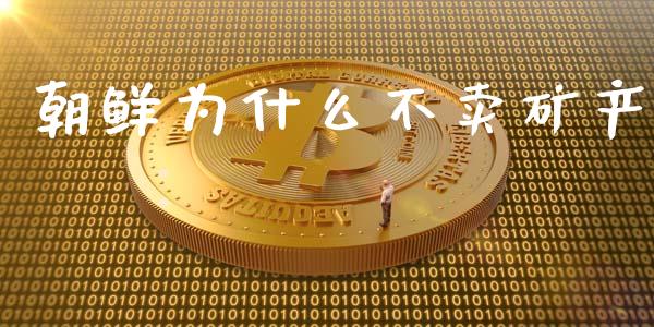 朝鲜为什么不卖矿产_https://wap.yjjixie.cn_保险理财_第1张