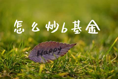 怎么炒b基金_https://wap.yjjixie.cn_商业资讯_第1张