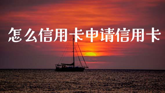 怎么信用卡申请信用卡_https://wap.yjjixie.cn_商业资讯_第1张