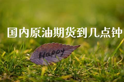 国内原油期货到几点钟_https://wap.yjjixie.cn_商业资讯_第1张