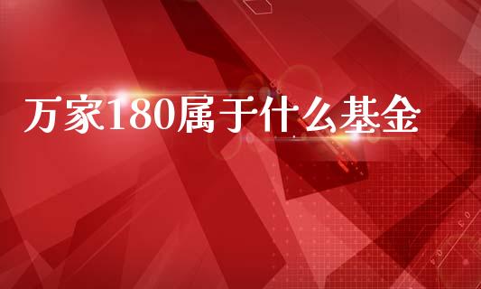万家180属于什么基金_https://wap.yjjixie.cn_港股行情_第1张