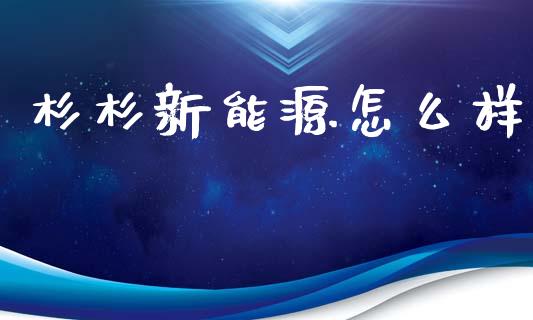 杉杉新能源怎么样_https://wap.yjjixie.cn_保险理财_第1张
