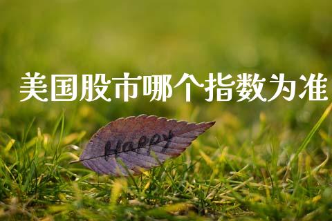 美国股市哪个指数为准_https://wap.yjjixie.cn_港股行情_第1张