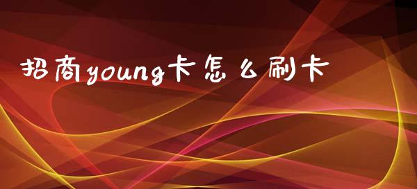 招商young卡怎么刷卡_https://wap.yjjixie.cn_港股行情_第1张
