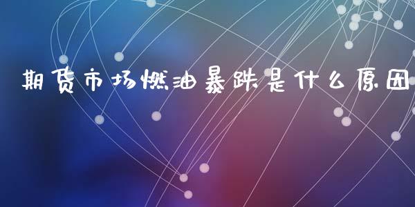 期货市场燃油暴跌是什么原因_https://wap.yjjixie.cn_商业资讯_第1张