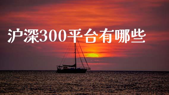 沪深300平台有哪些_https://wap.yjjixie.cn_保险理财_第1张