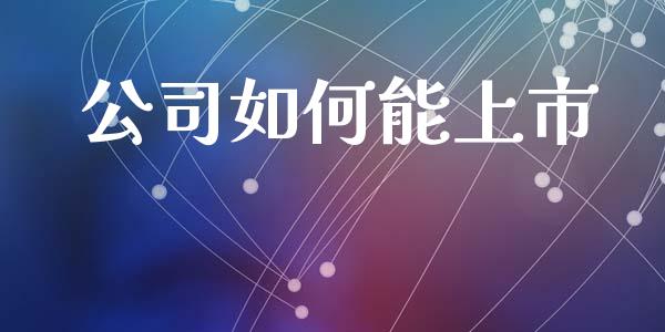 公司如何能上市_https://wap.yjjixie.cn_保险理财_第1张